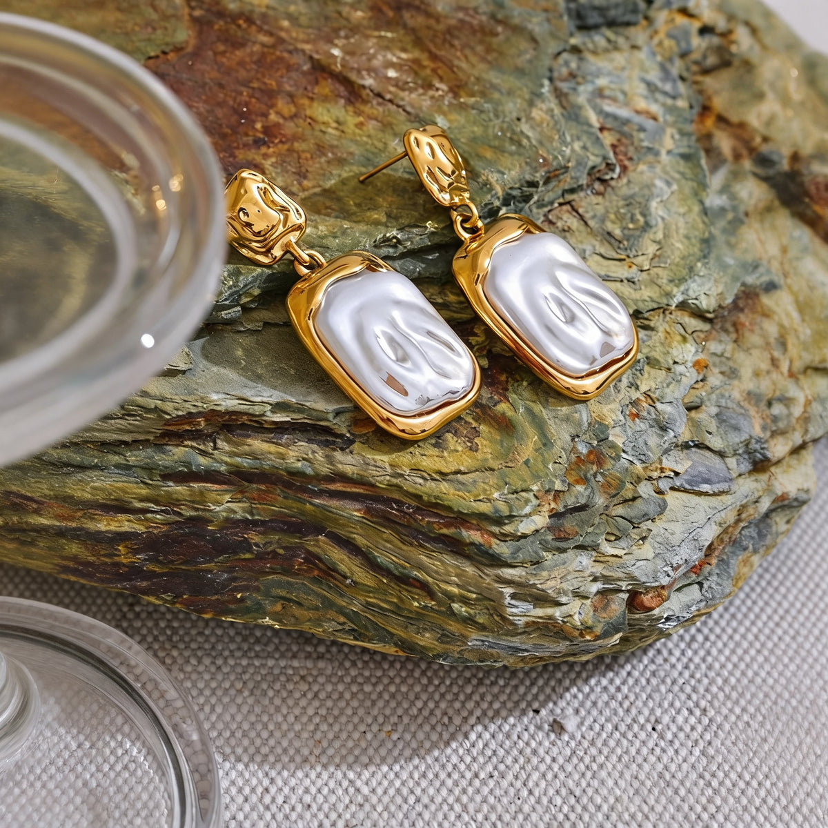 Bryn Square Drop Earrings