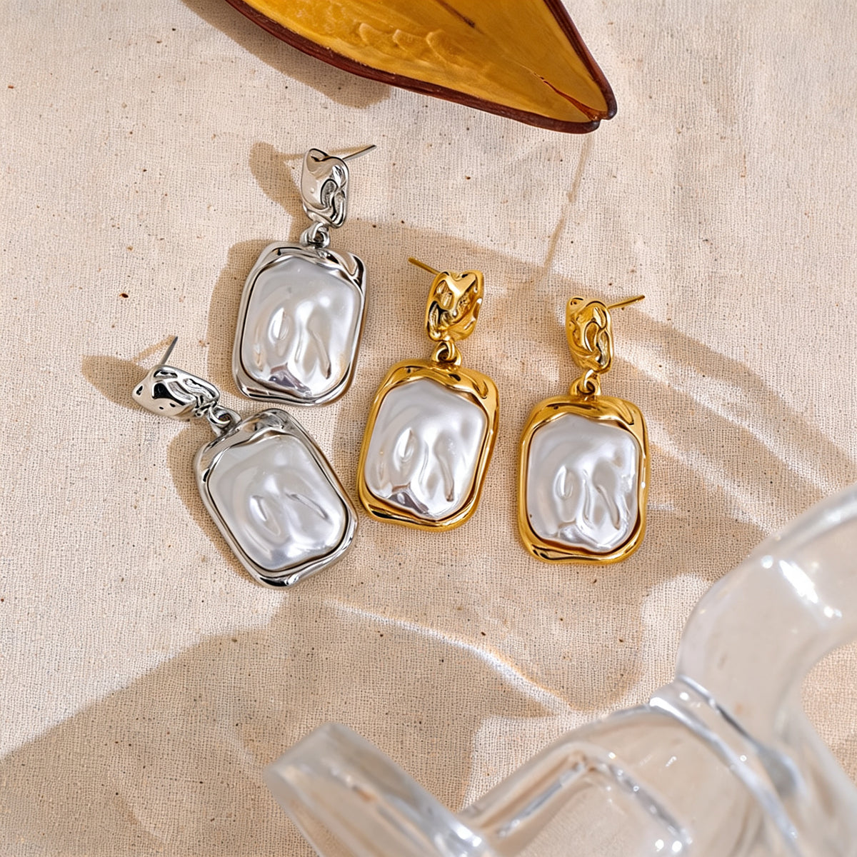 Bryn Square Drop Earrings