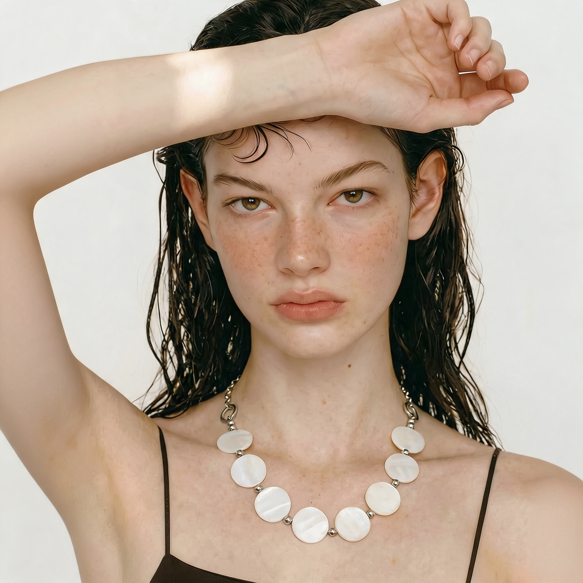 Nita Shell Disc Necklace