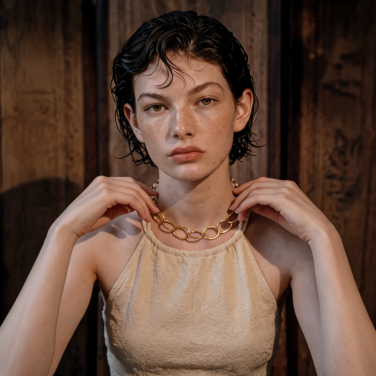 Bramble Open Link Necklace