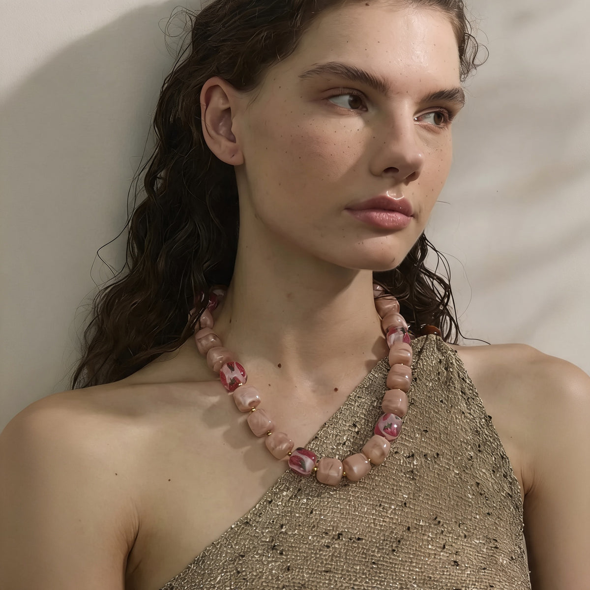 Molly Acrylic Bead Necklace