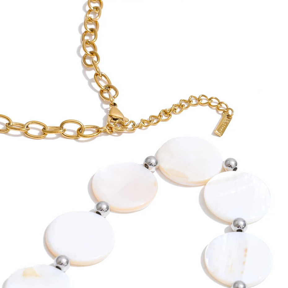 Nita Shell Disc Necklace