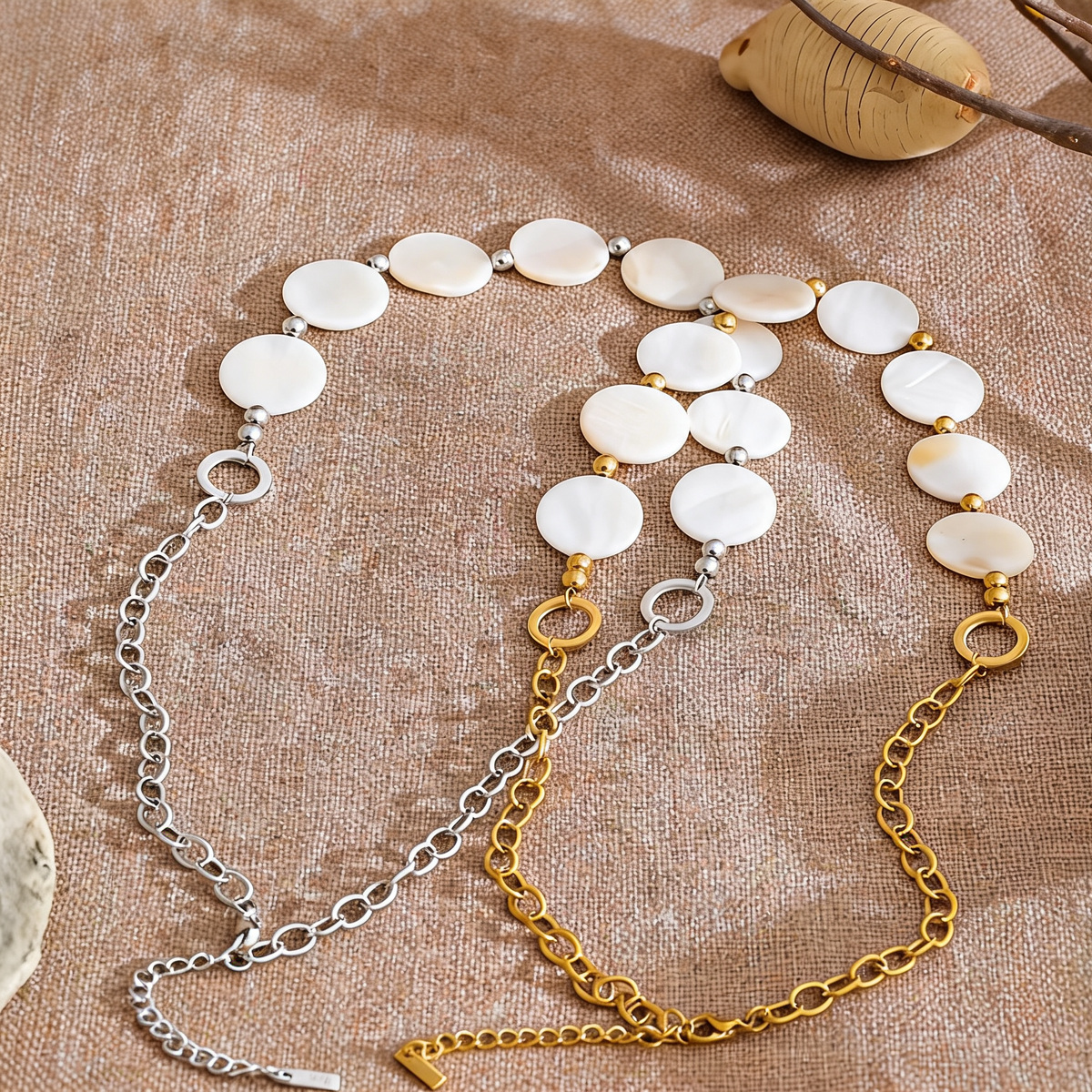 Nita Shell Disc Necklace