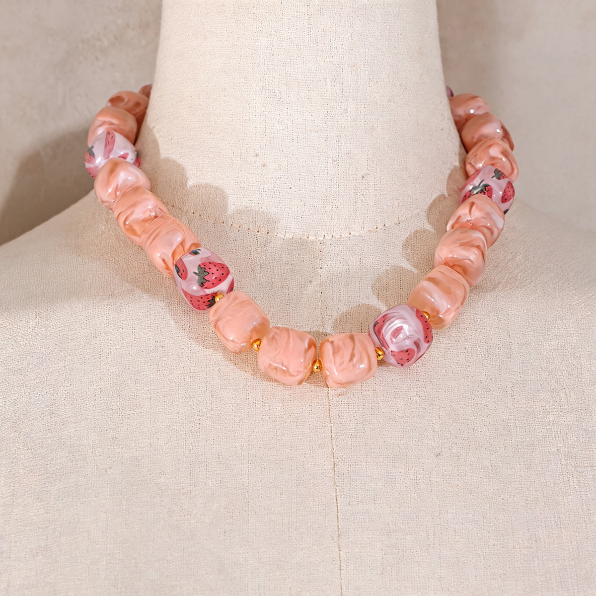 Molly Acrylic Bead Necklace