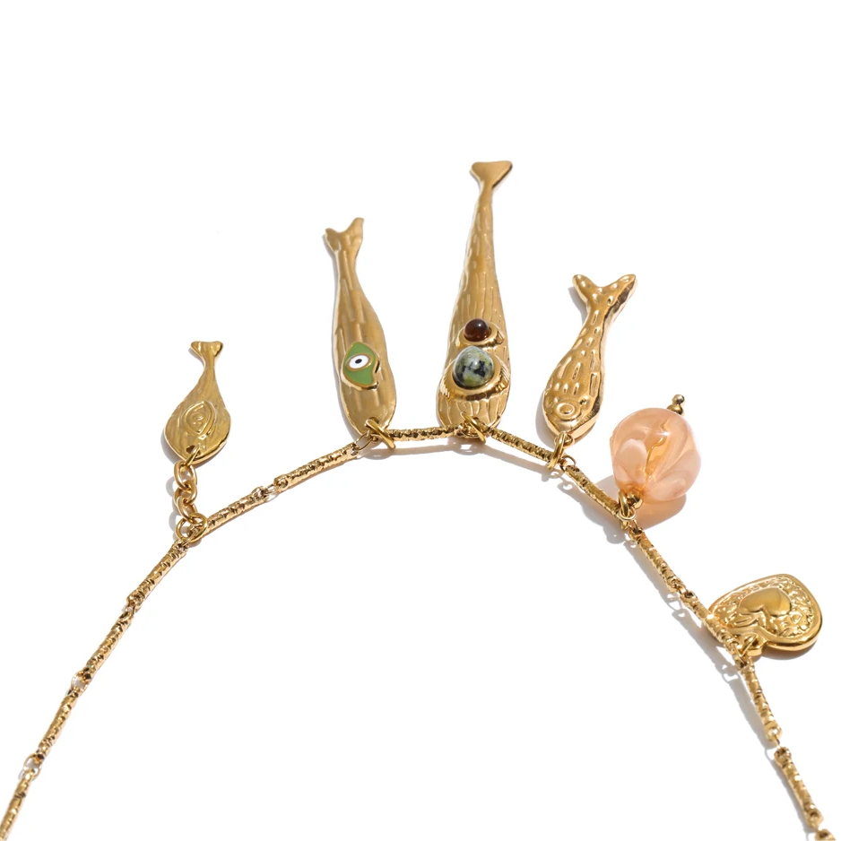 Coco Fish Charm Necklace