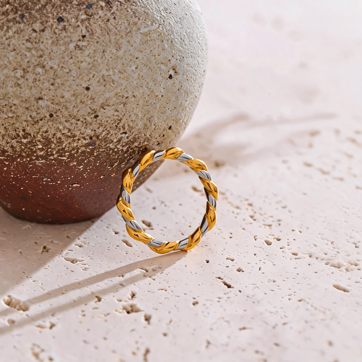 Remi Twisted Two-Tone Ring