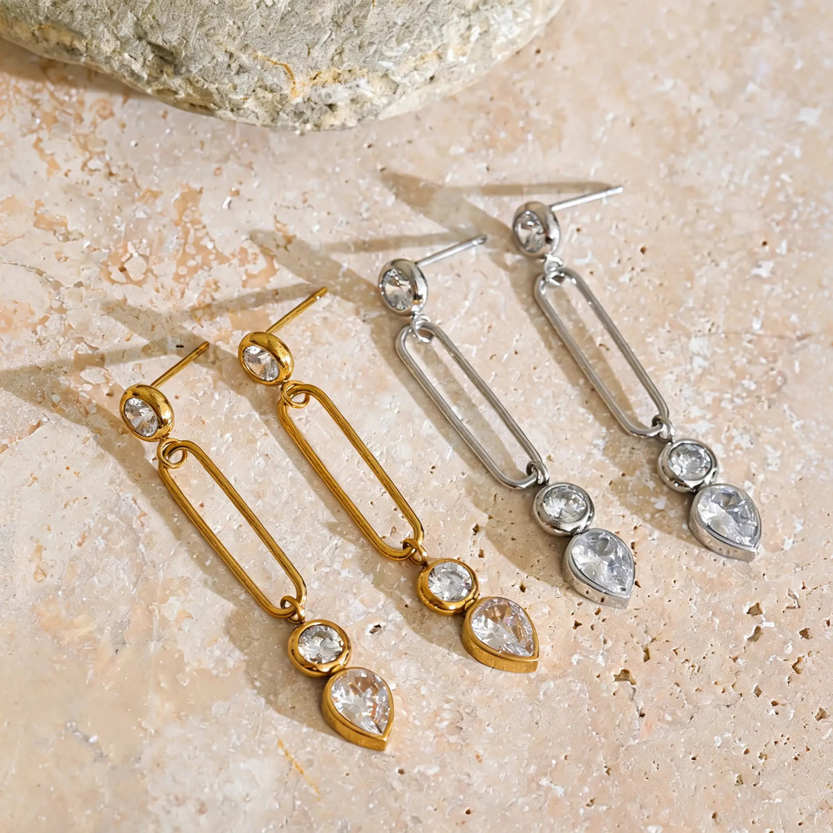 Avery Crystal Link Earrings