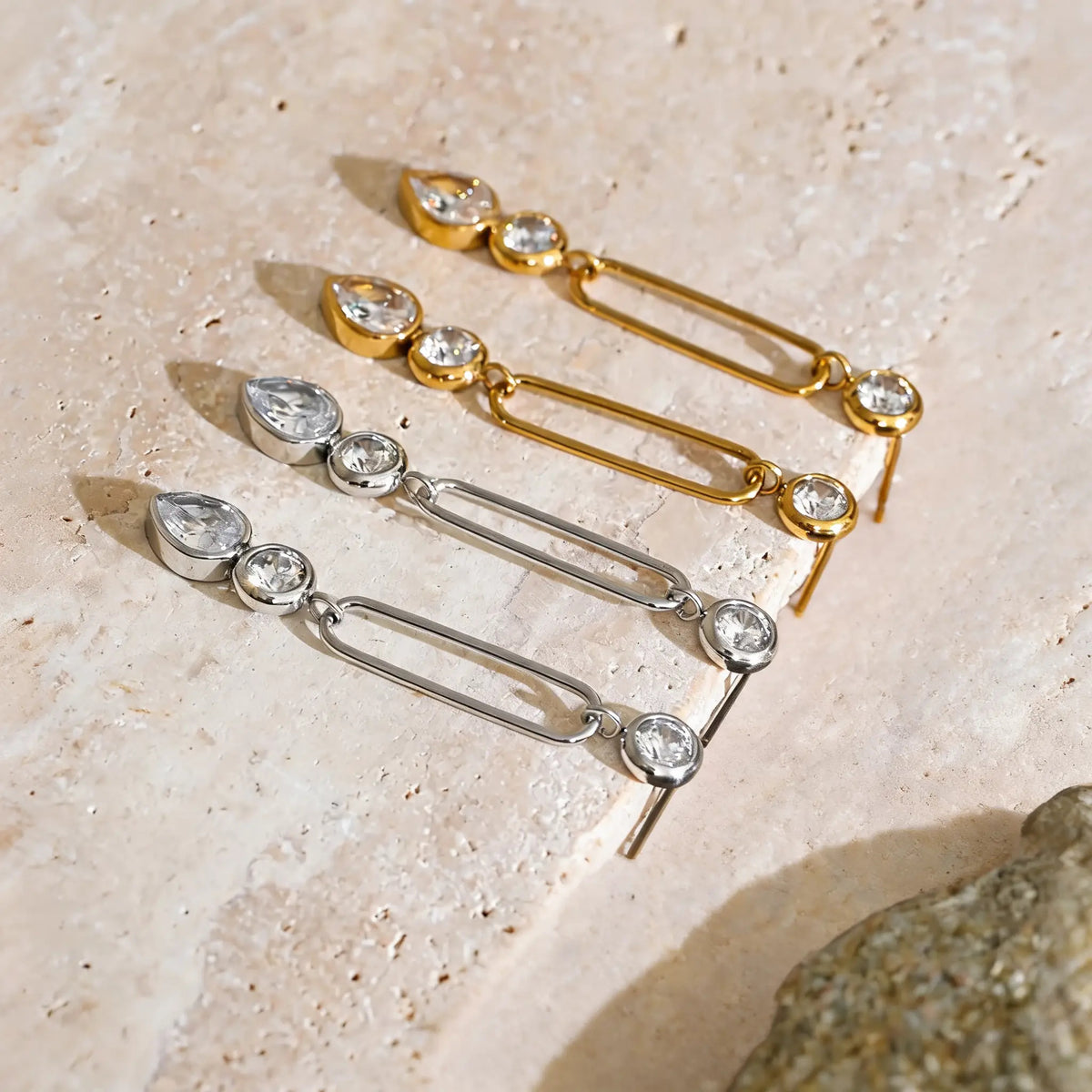 Avery Crystal Link Earrings