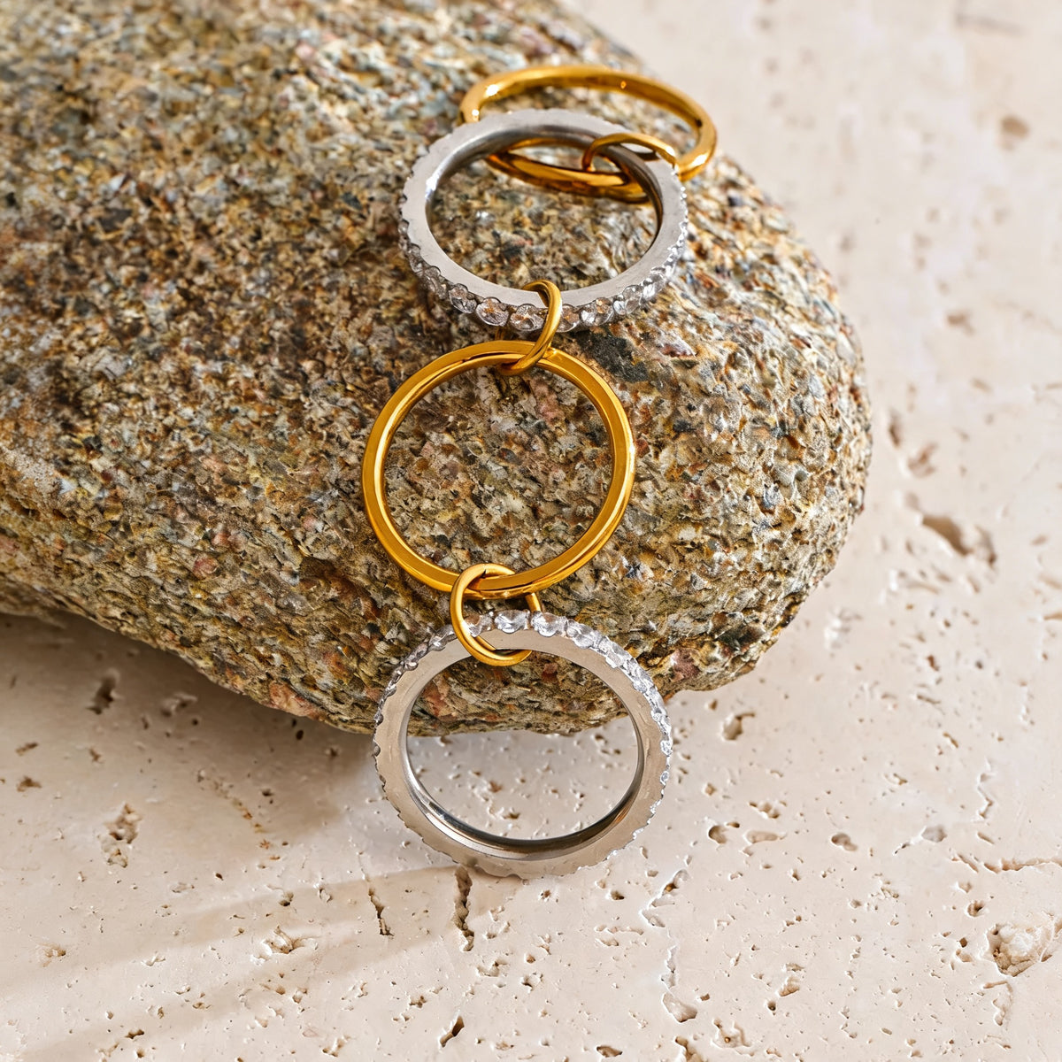 Clara Crystal Stacking Ring