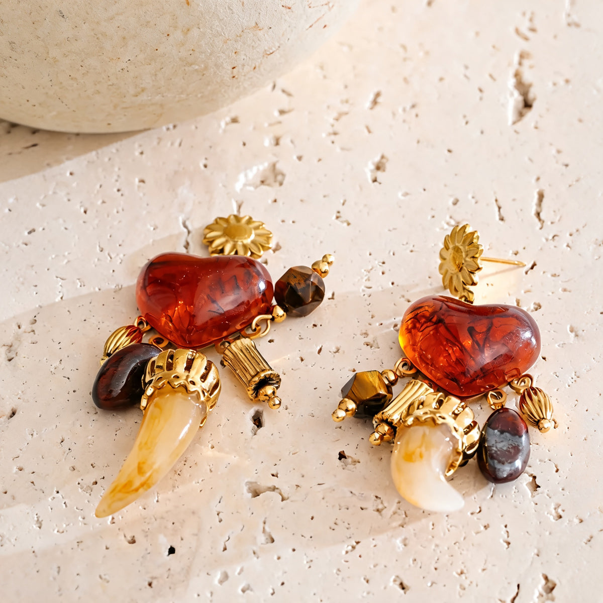 Cora Charm Drop Earrings