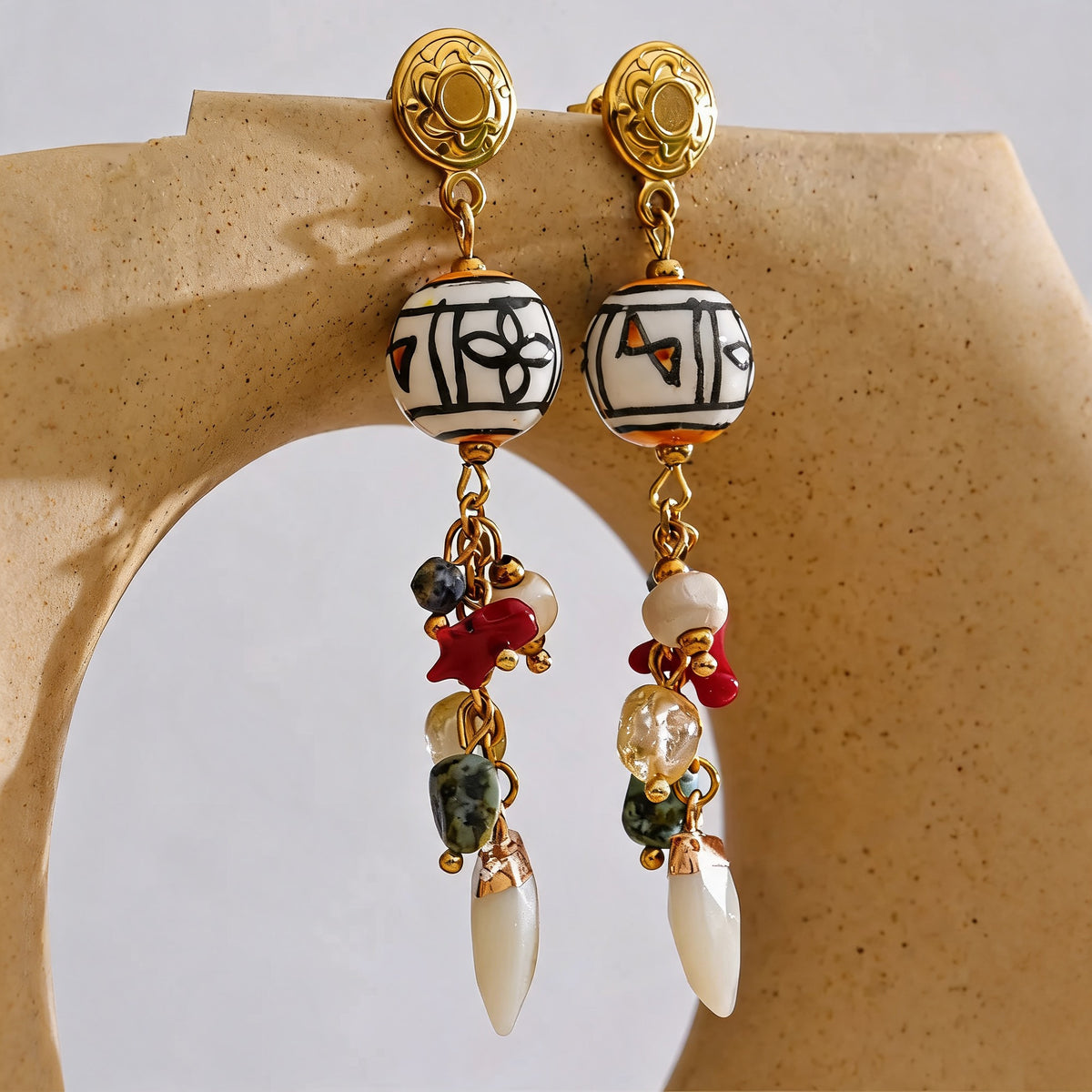 Laurel Stone Drop Earrings