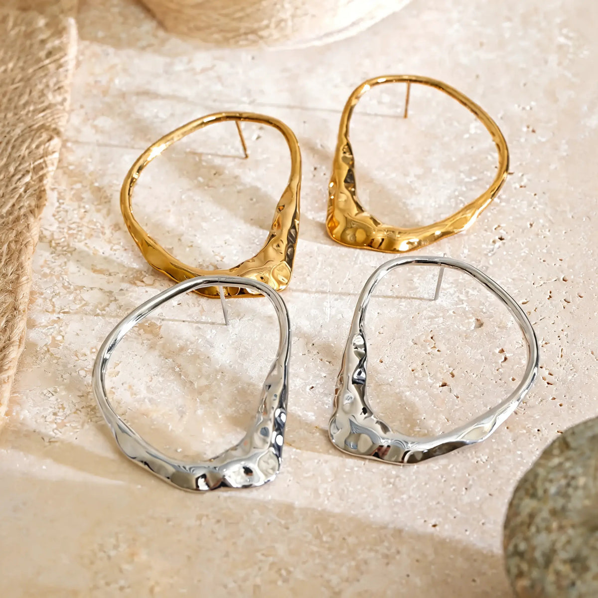 Kerry Organic Hoop Earrings