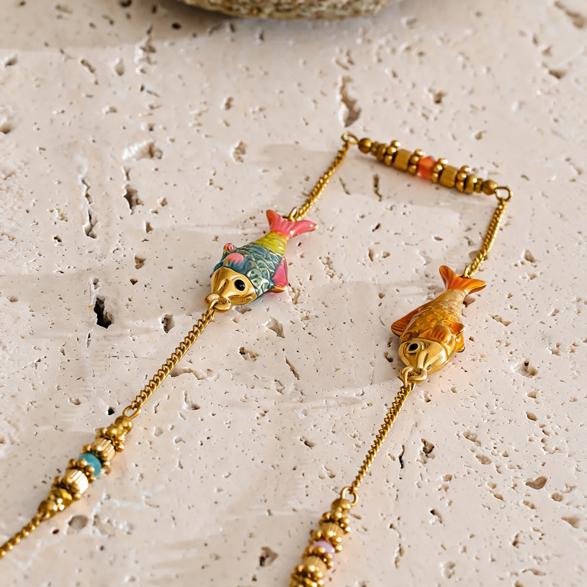 Shore Enamel Fish Necklace
