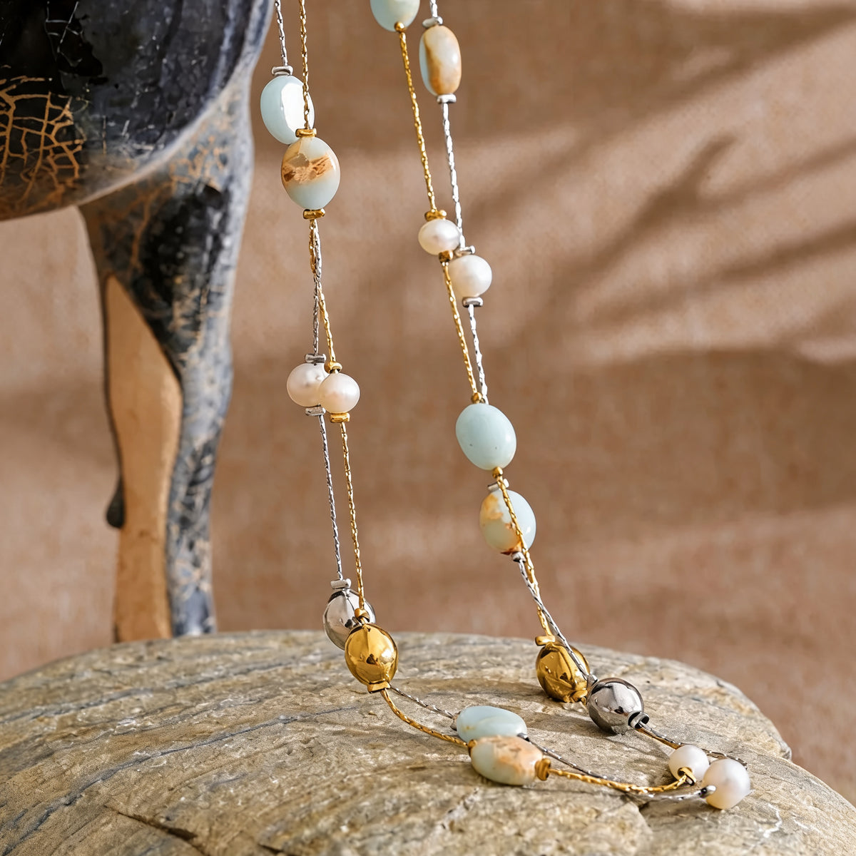 Alba Stone Bead Necklace