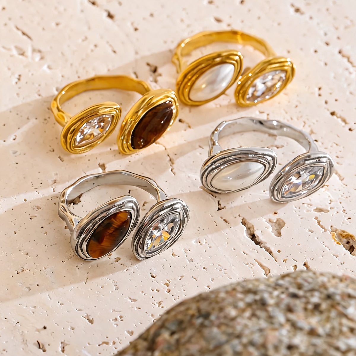 Iris Stone Inlay Ring