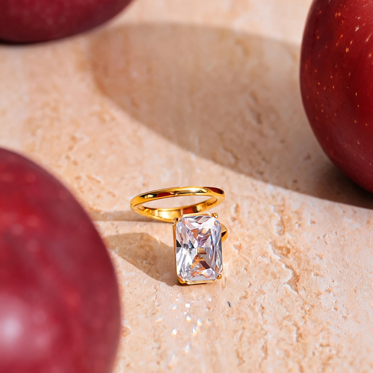 Lena Crystal Rectangle Ring