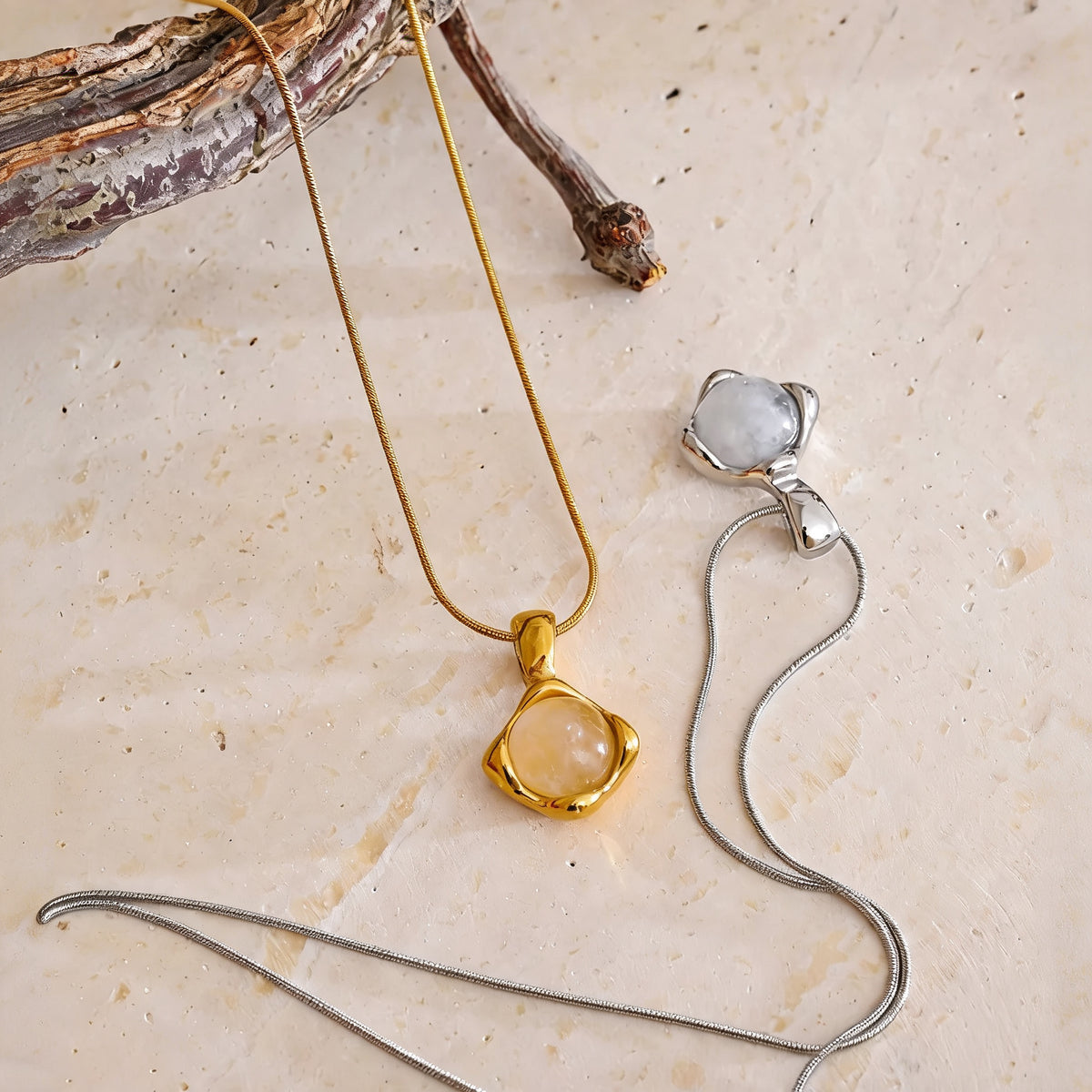 Heath Stone Pendant Necklace