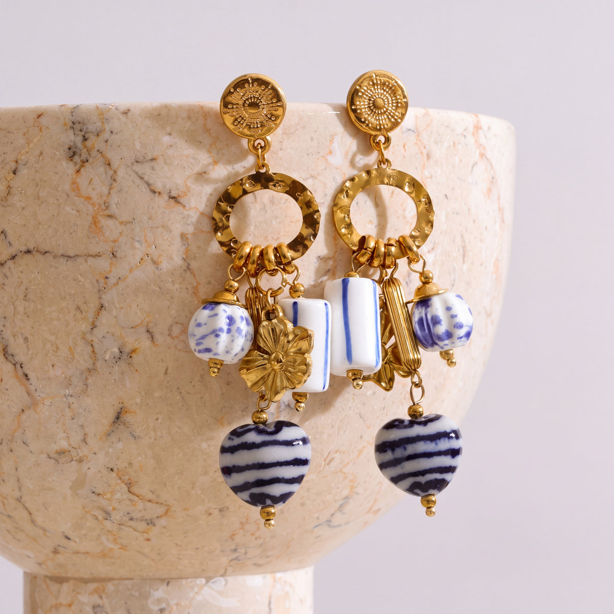 Pia Ceramic Charm Earrings