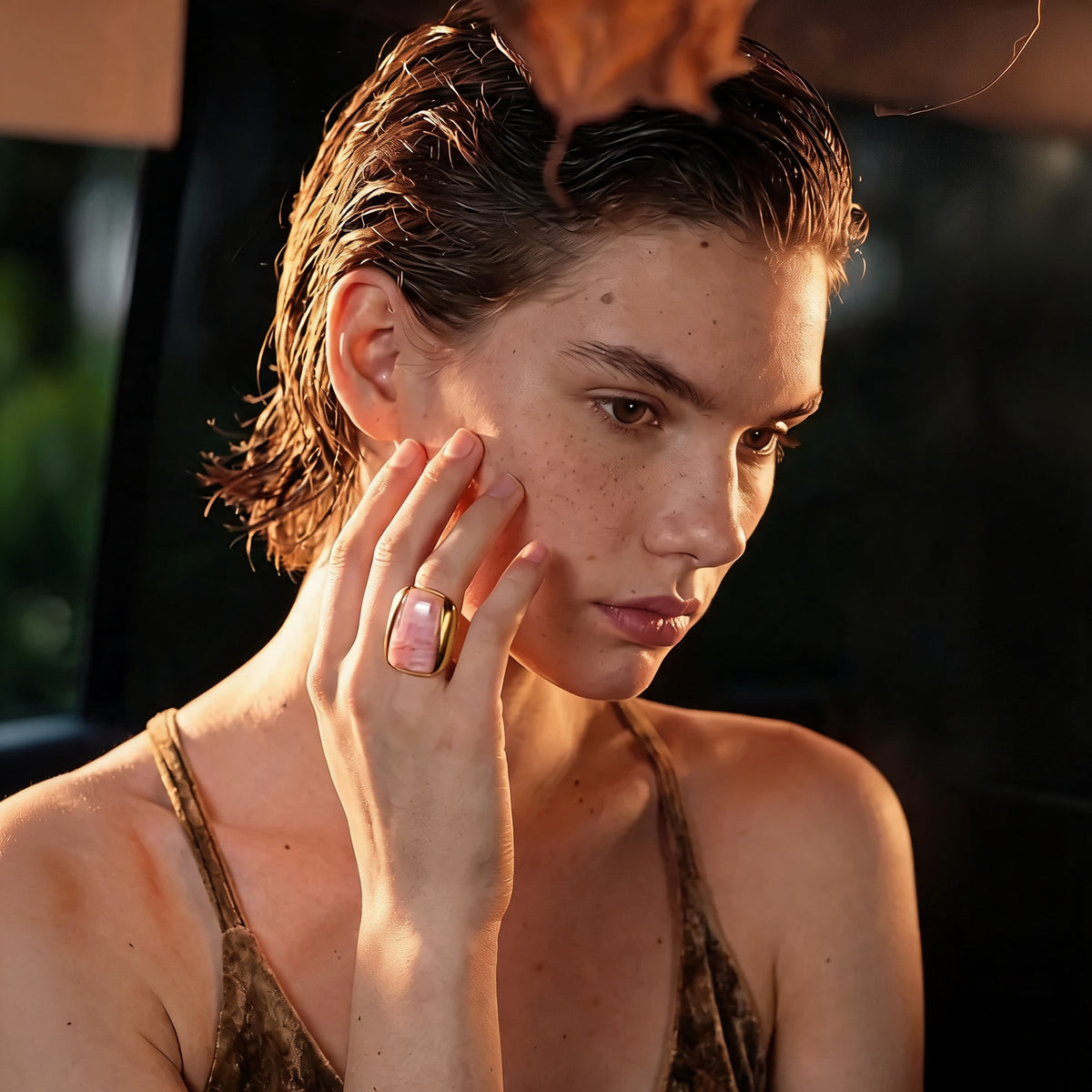 Clio Resin Rectangle Ring