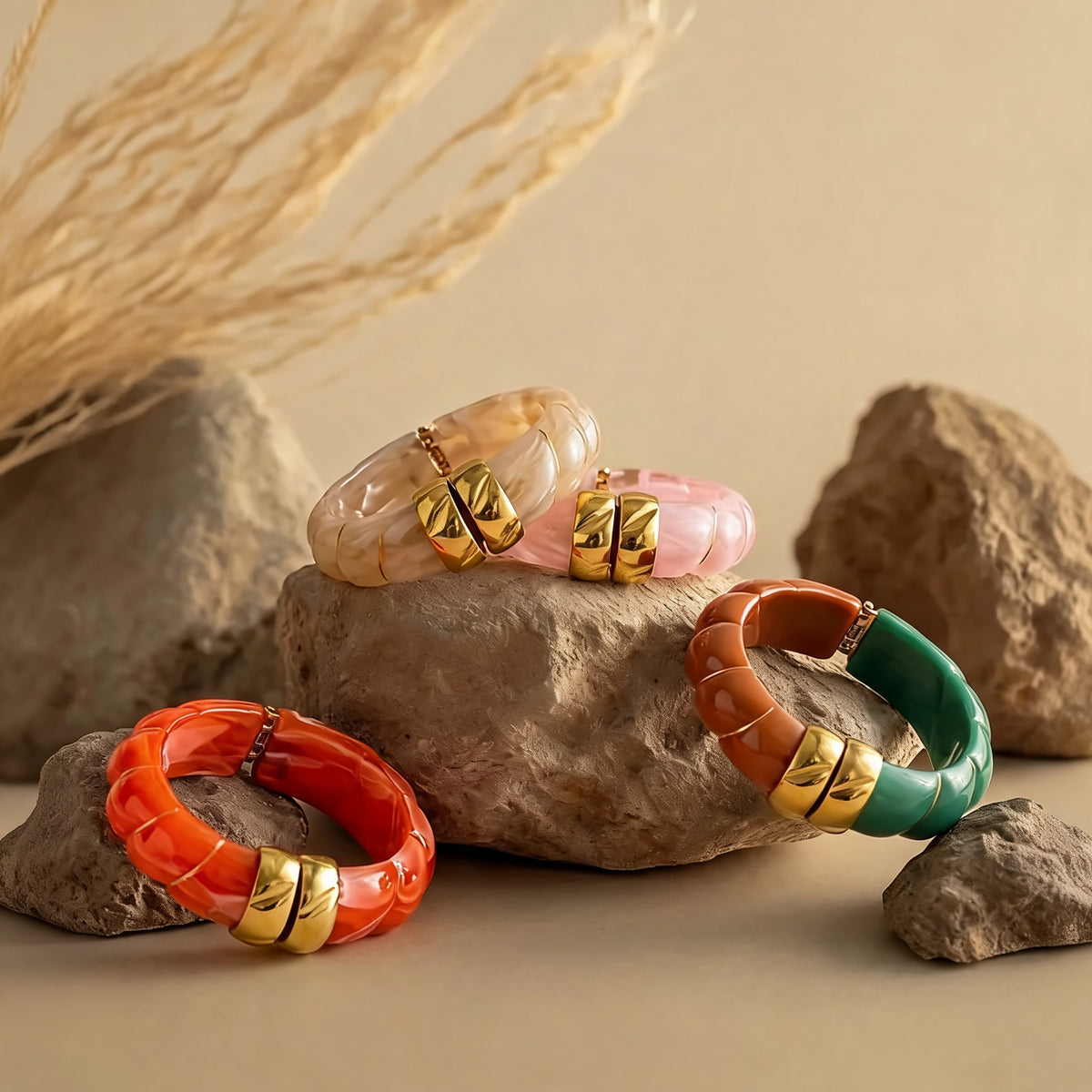 Dune Resin Wide Bangle