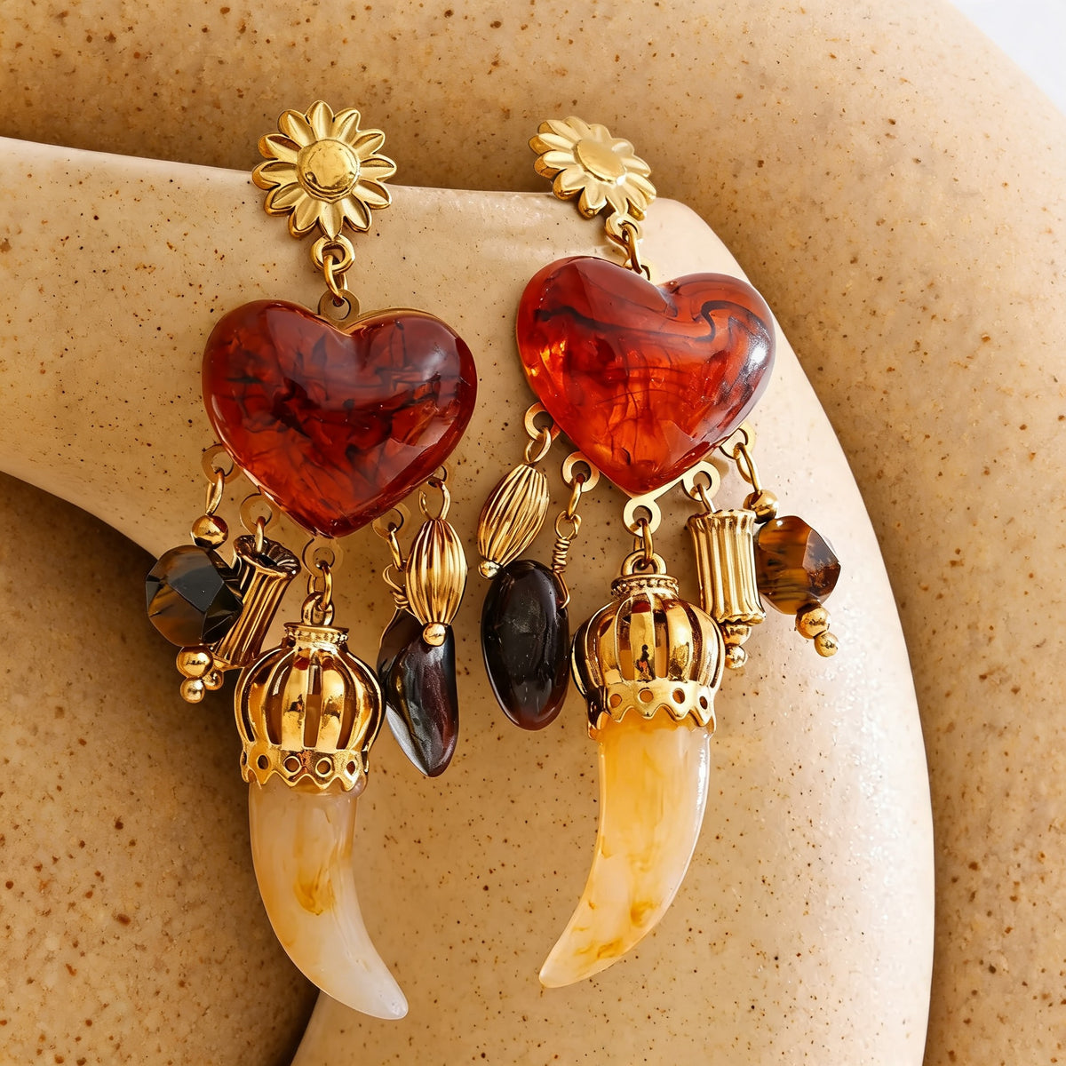 Cora Charm Drop Earrings