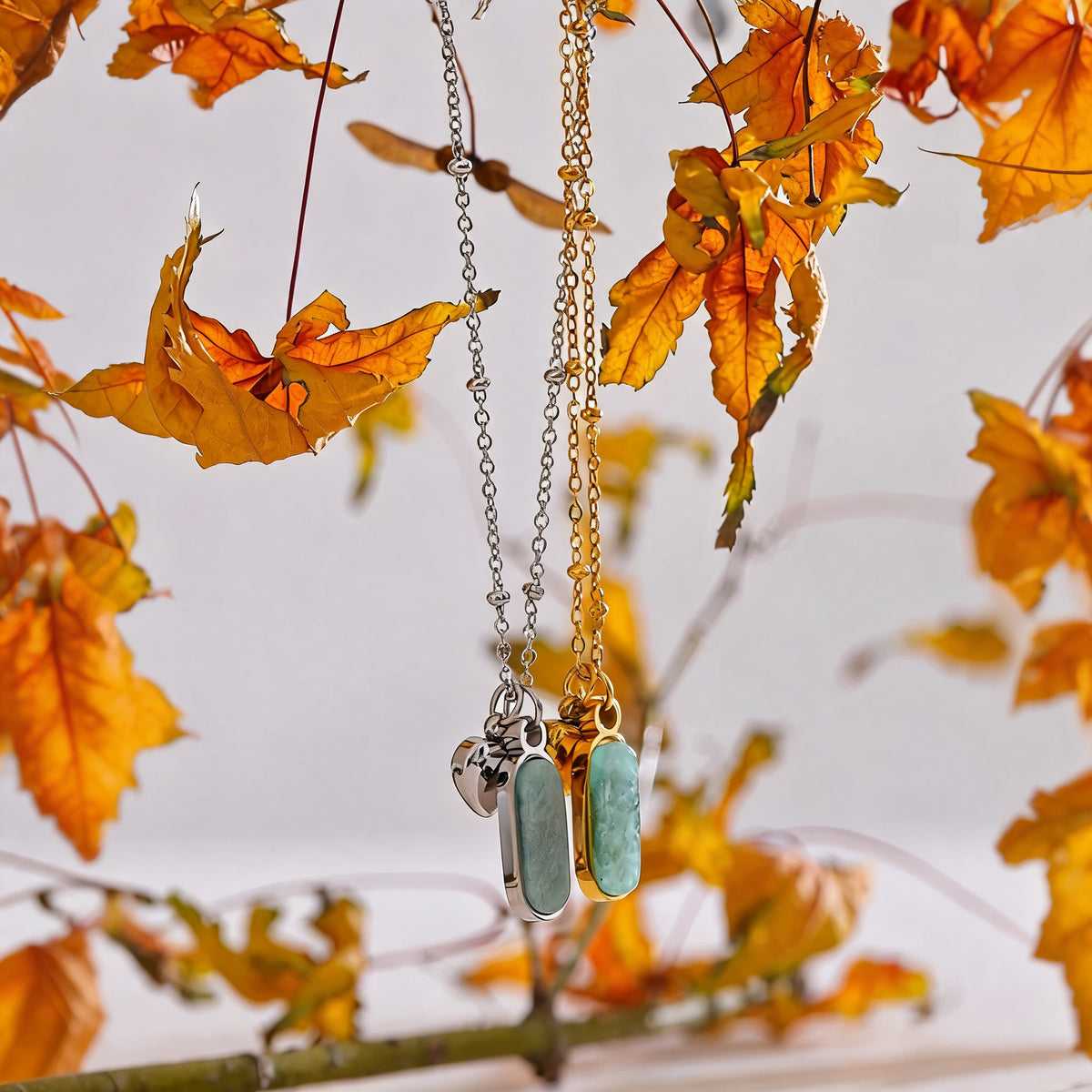 Maeve Stone Heart Necklace