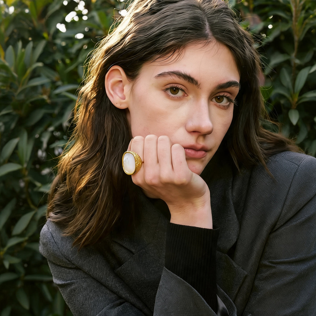 Penny Shell Open Ring