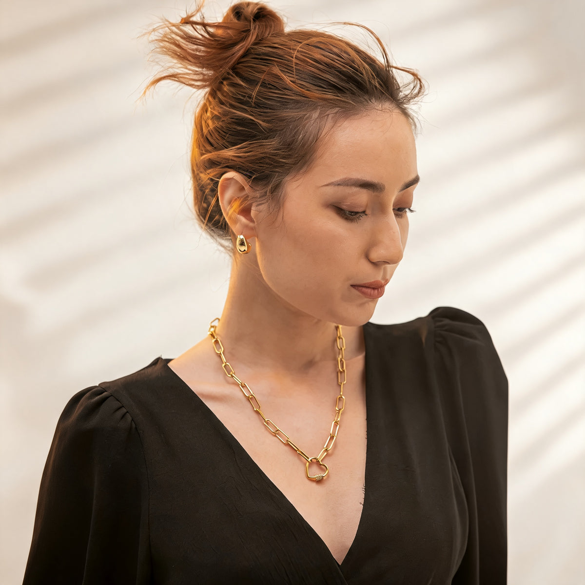 Everly Heart Link Necklace