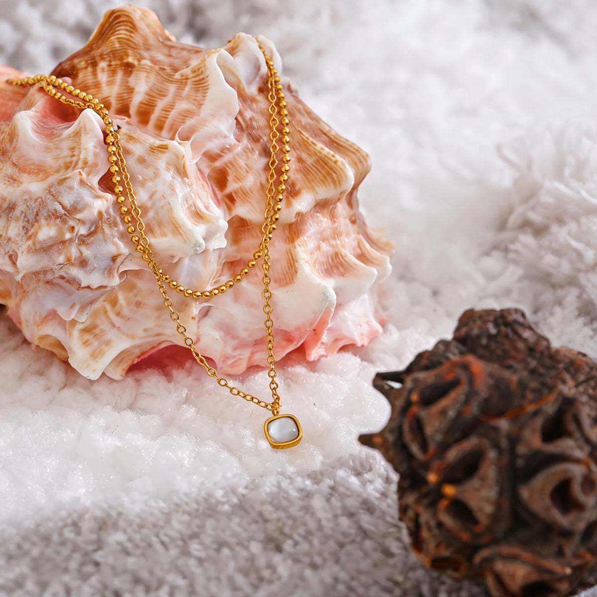 Harbor Layered Stone Necklace