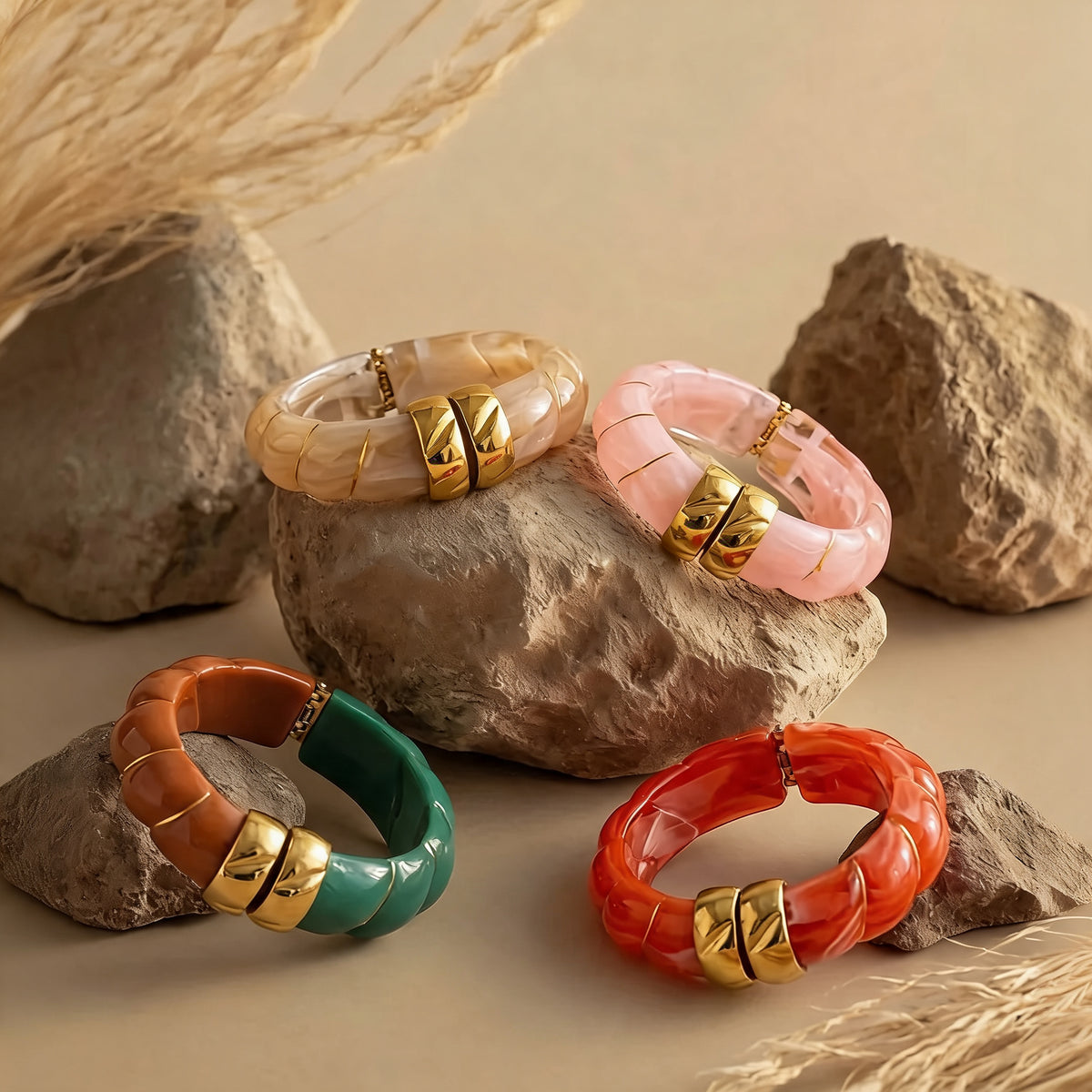 Dune Resin Wide Bangle