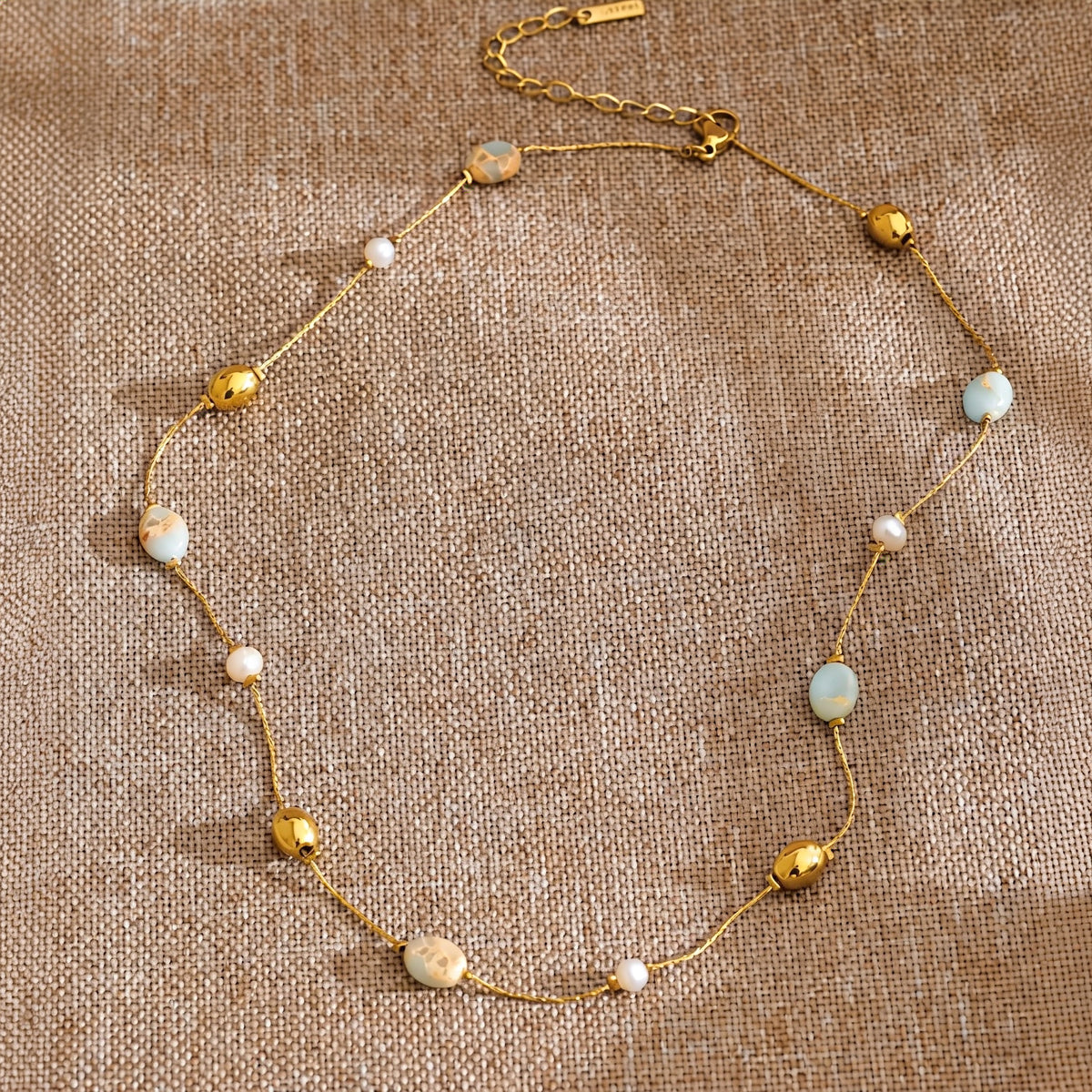 Alba Stone Bead Necklace