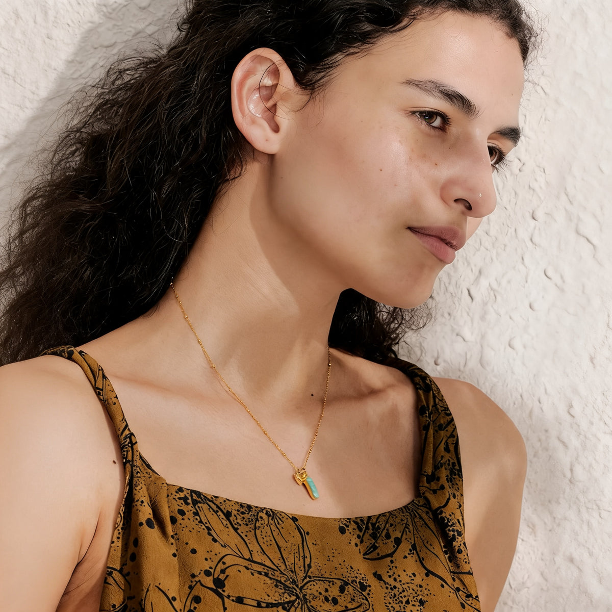 Maeve Stone Heart Necklace
