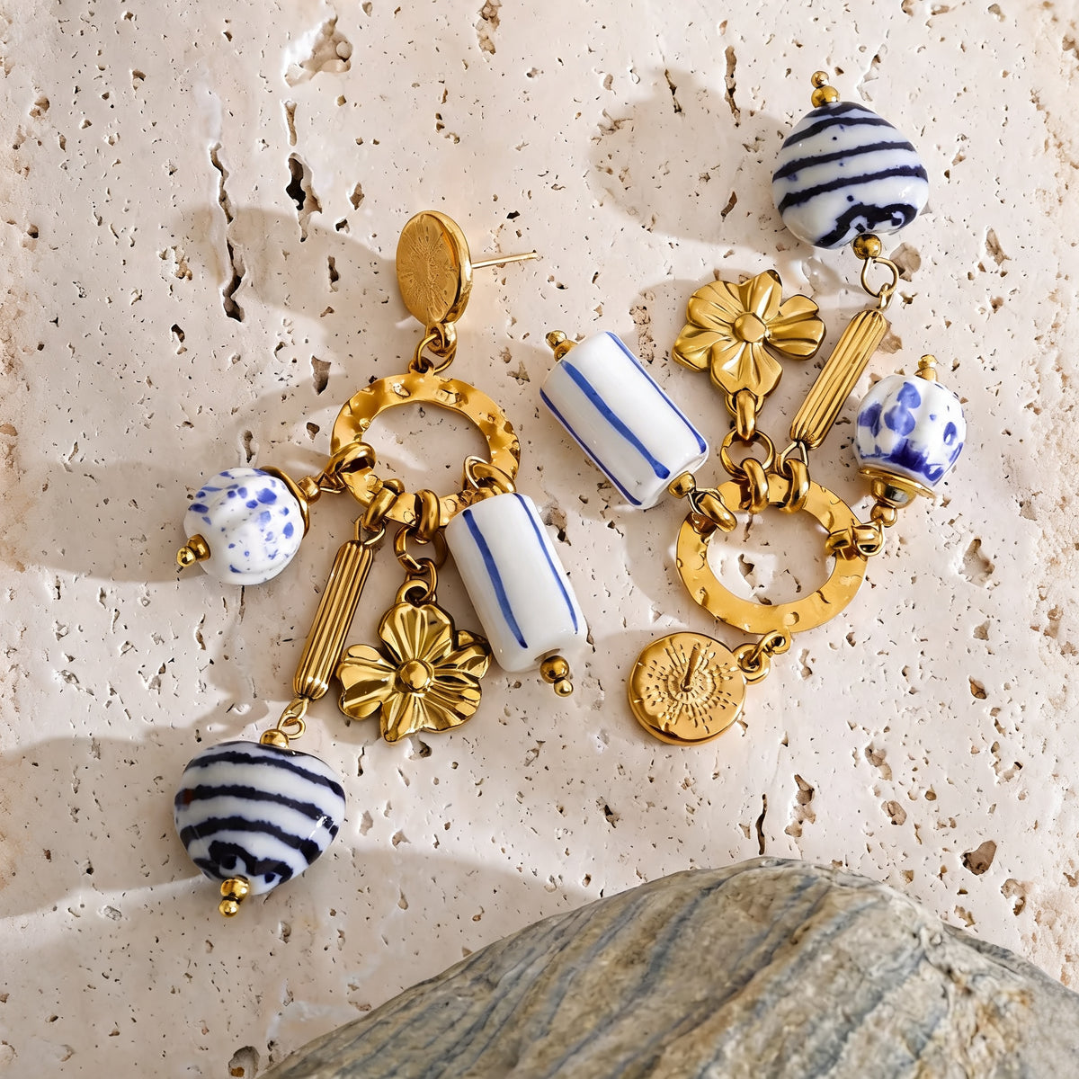 Pia Ceramic Charm Earrings