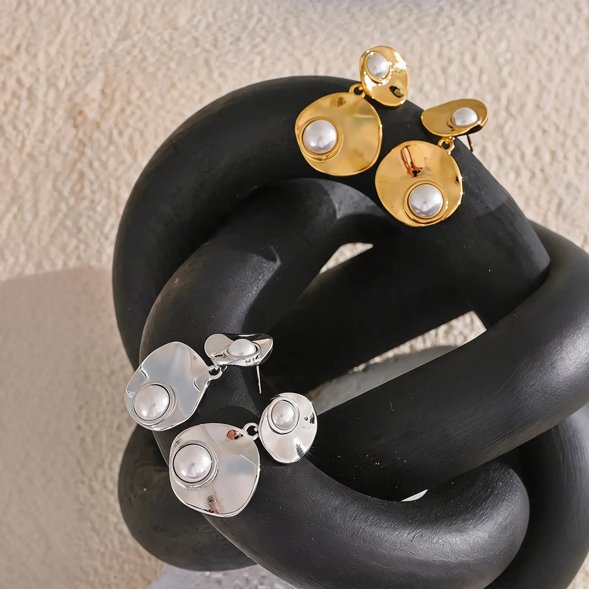 Bess Disc Drop Earrings