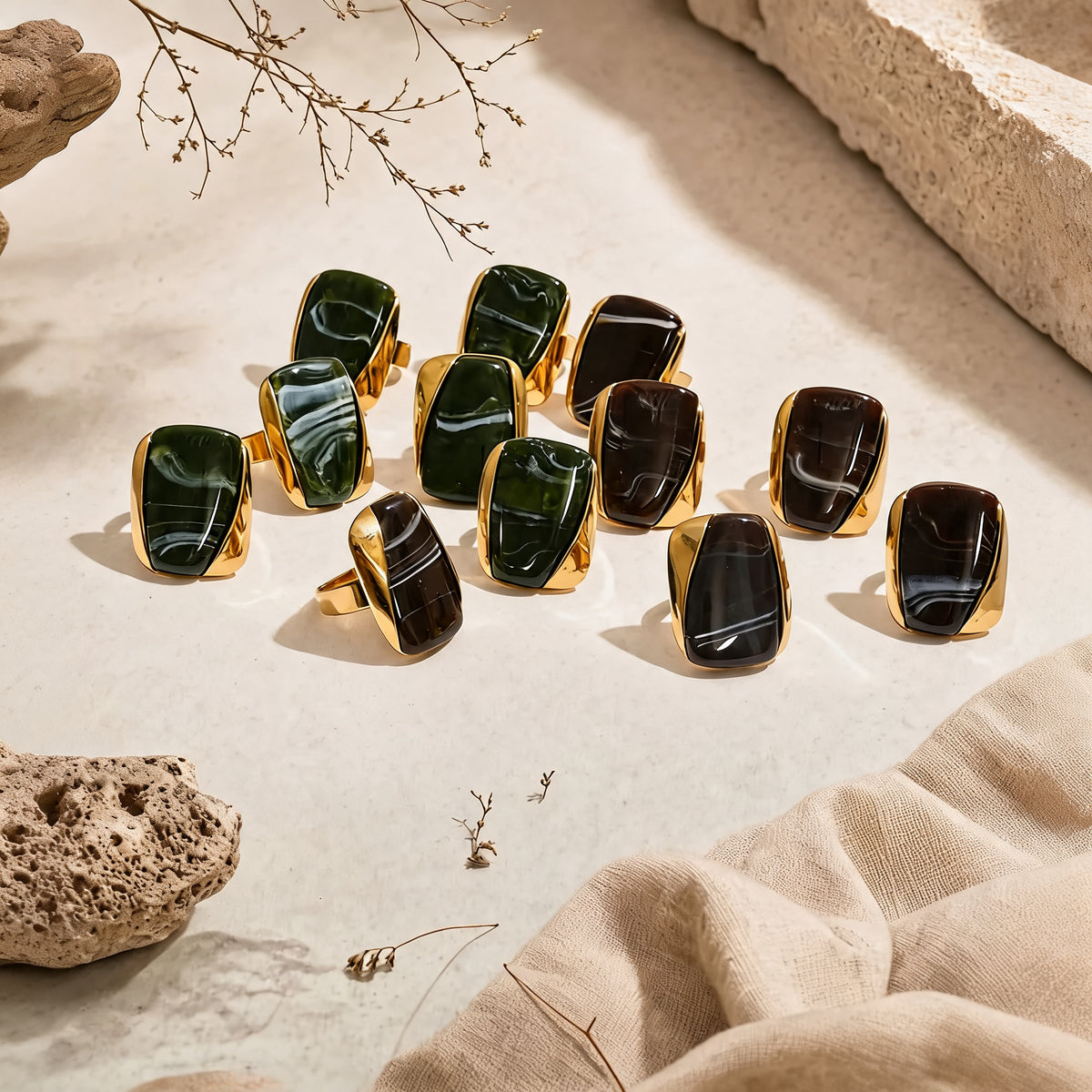 Clio Resin Rectangle Ring
