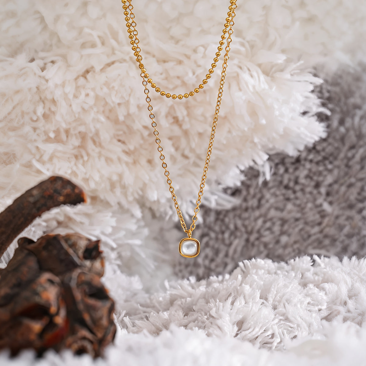 Harbor Layered Stone Necklace
