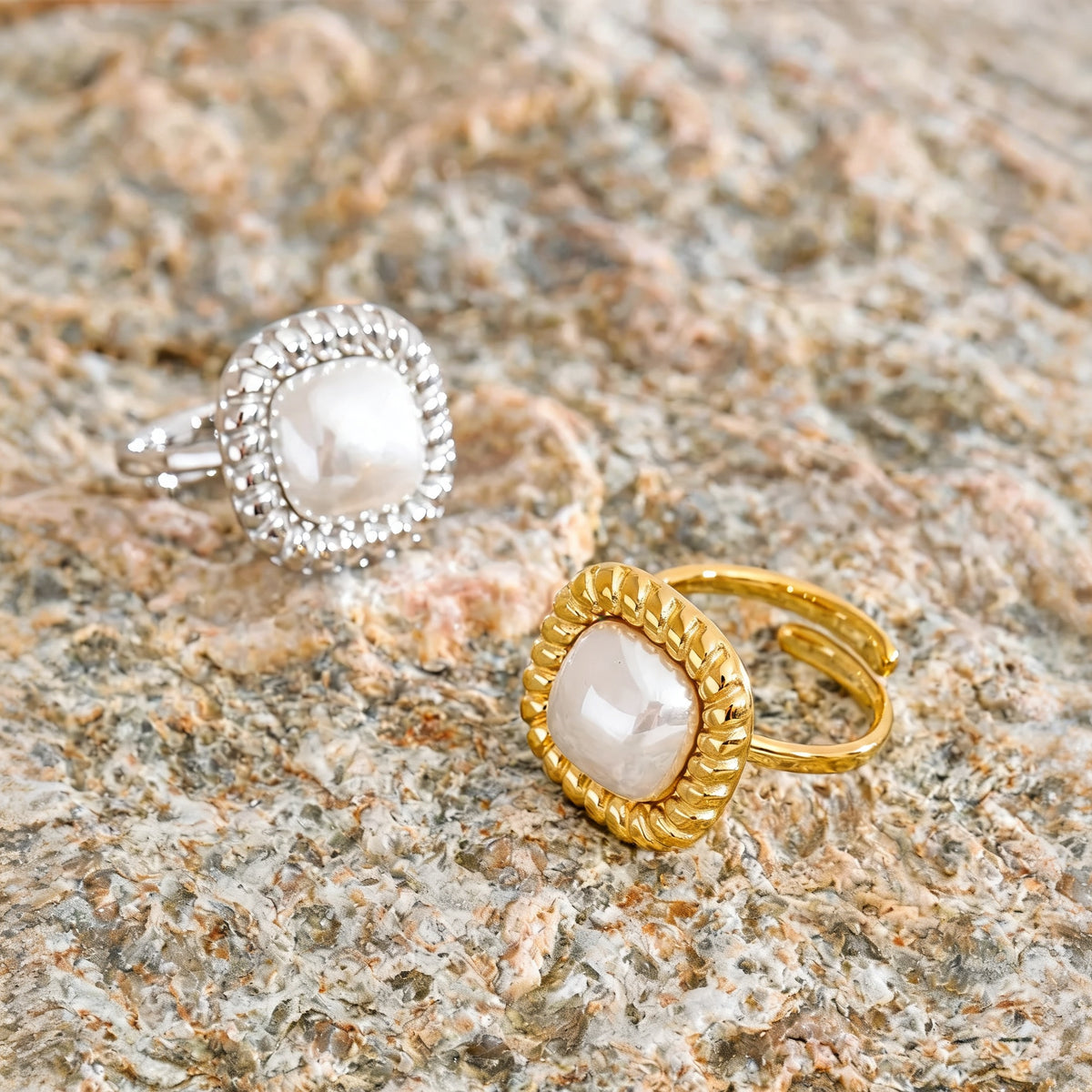 Leona Faux Pearl Ring