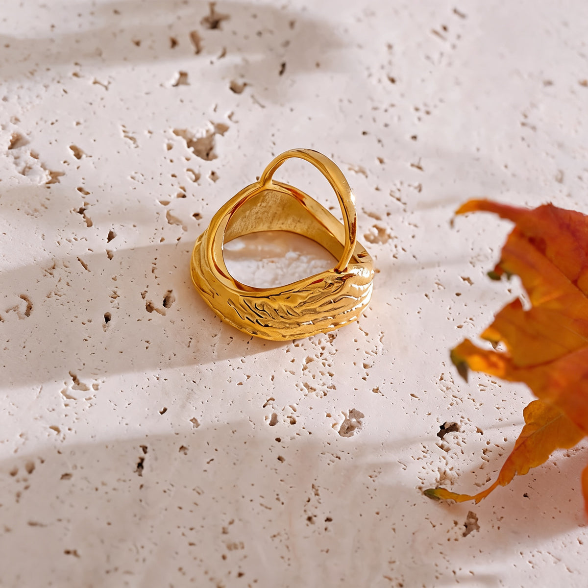 Penny Shell Open Ring