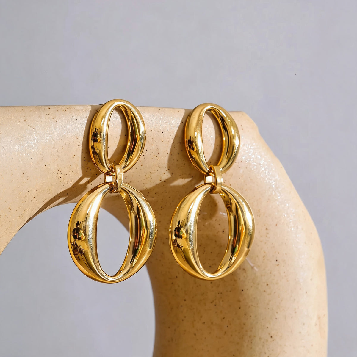 Ida Geometric Drop Earrings