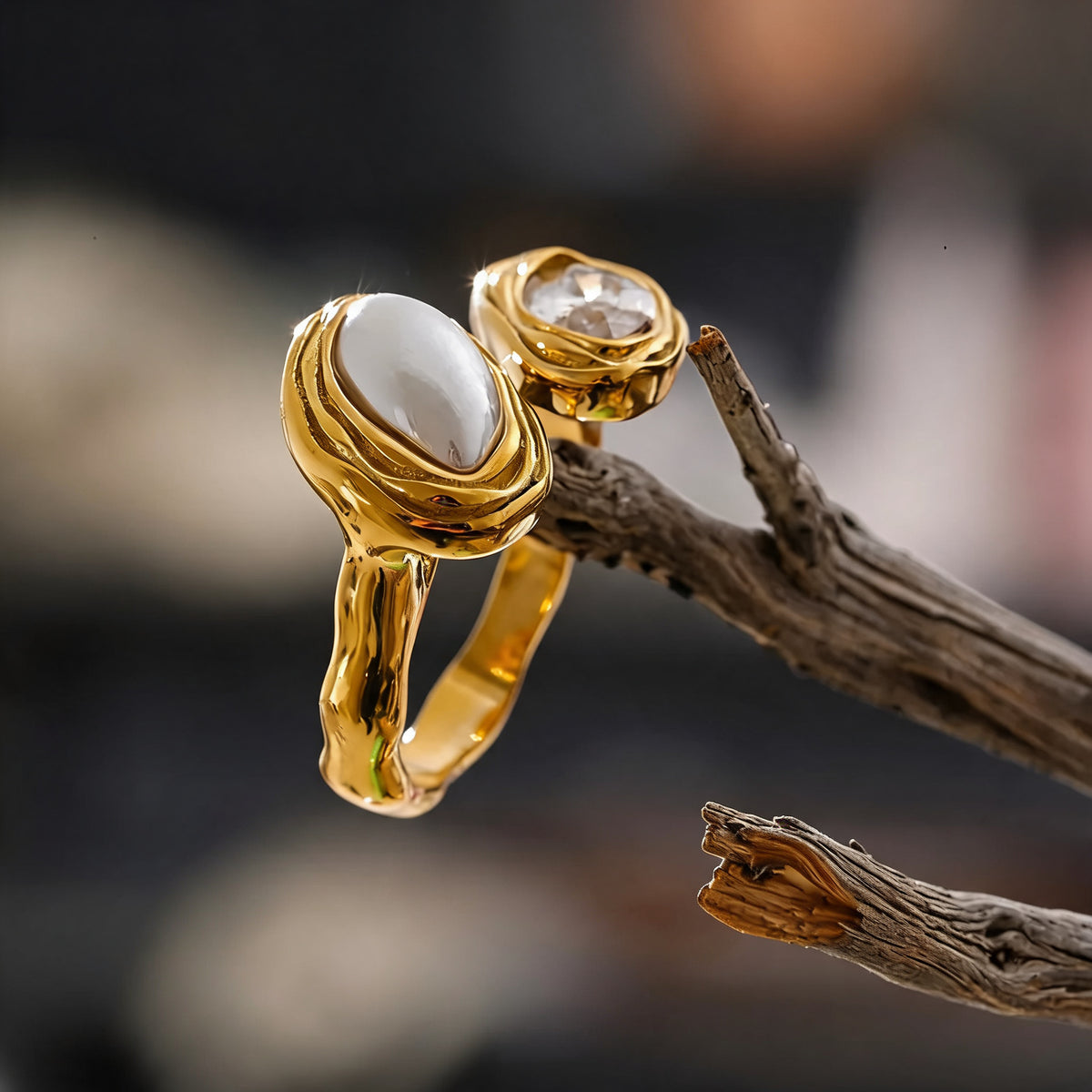 Iris Stone Inlay Ring