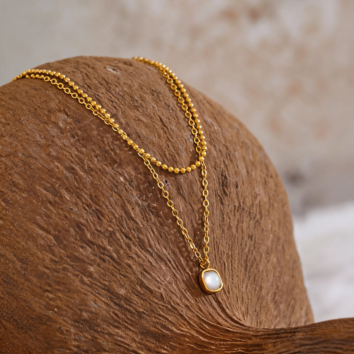 Harbor Layered Stone Necklace
