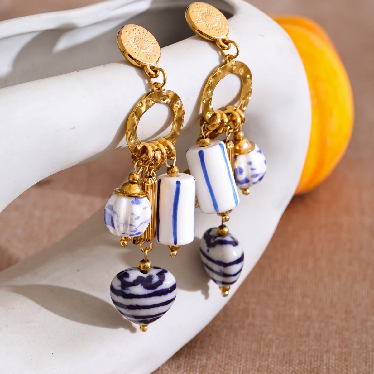 Pia Ceramic Charm Earrings