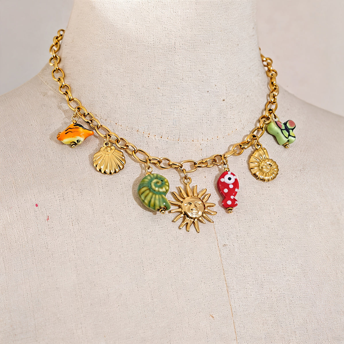Cove Ocean Charm Necklace