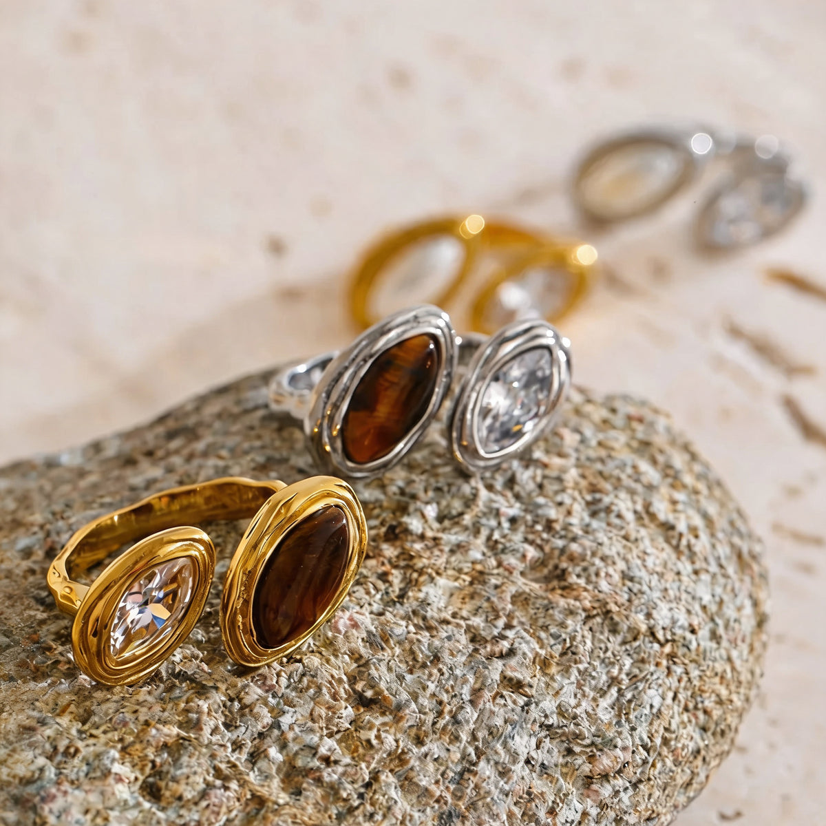 Iris Stone Inlay Ring