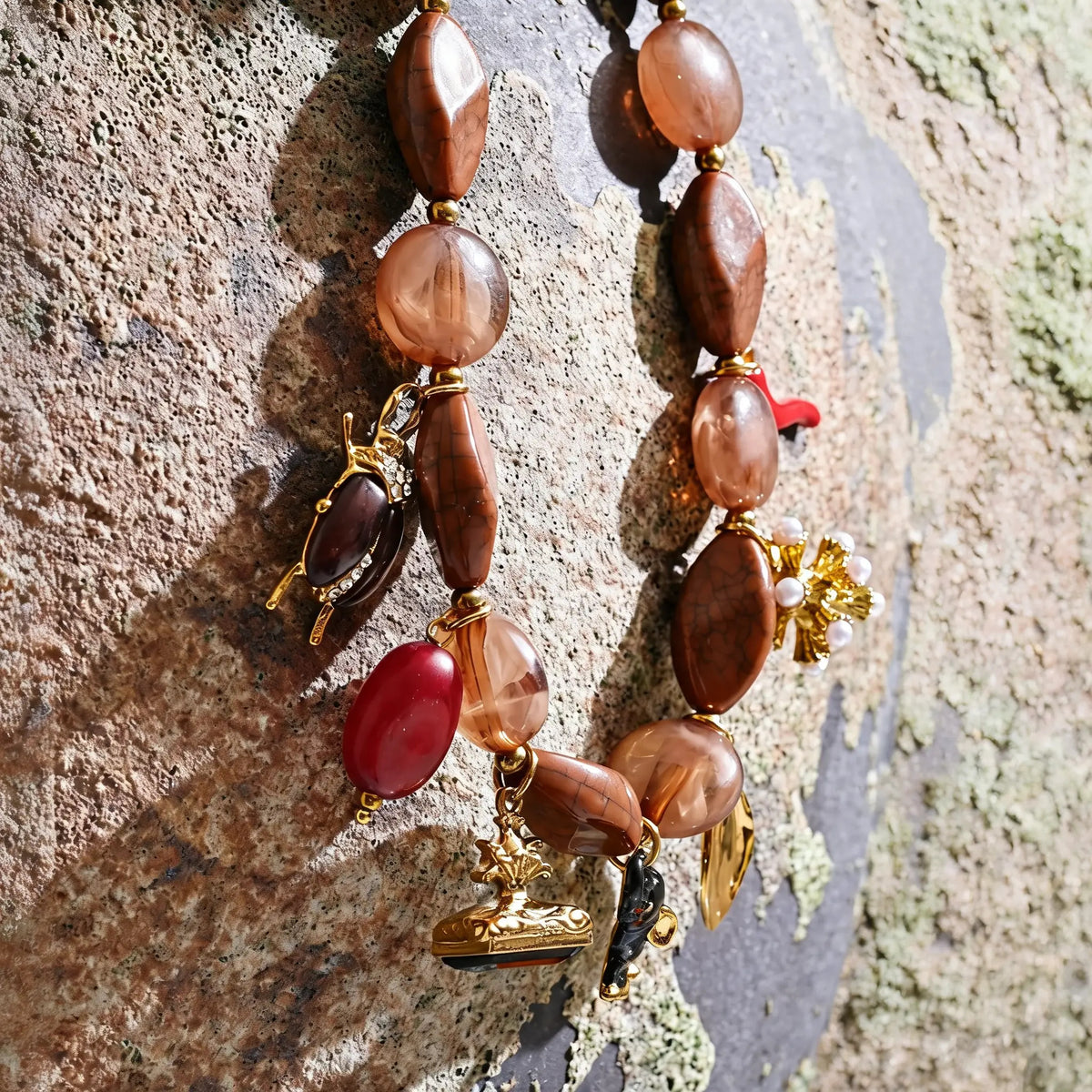 Caro Acrylic Charm Necklace