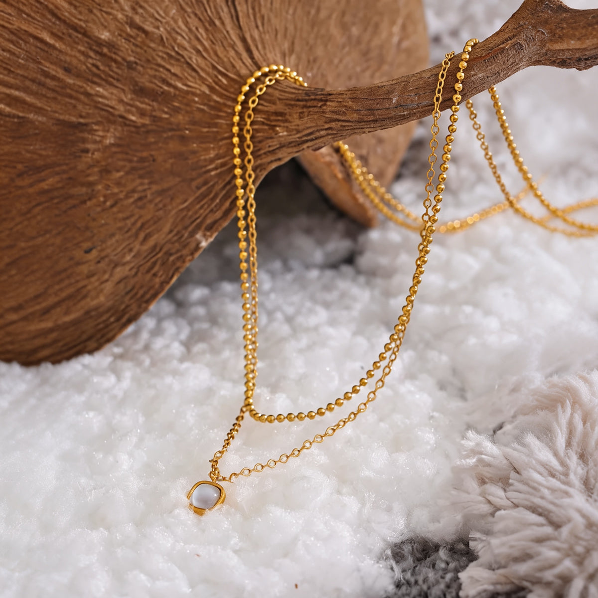Harbor Layered Stone Necklace