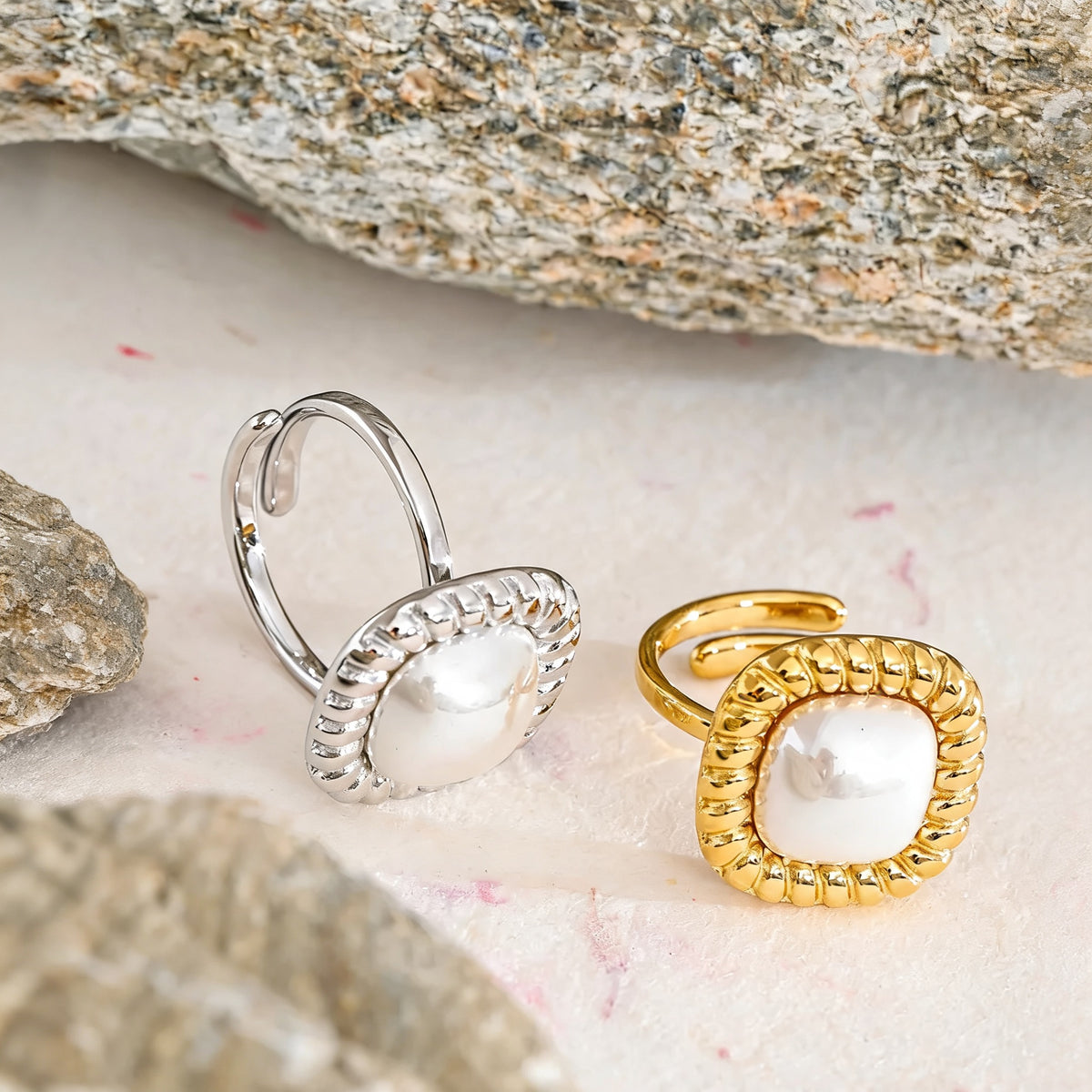 Leona Faux Pearl Ring