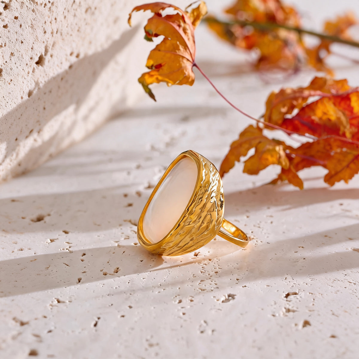 Penny Shell Open Ring