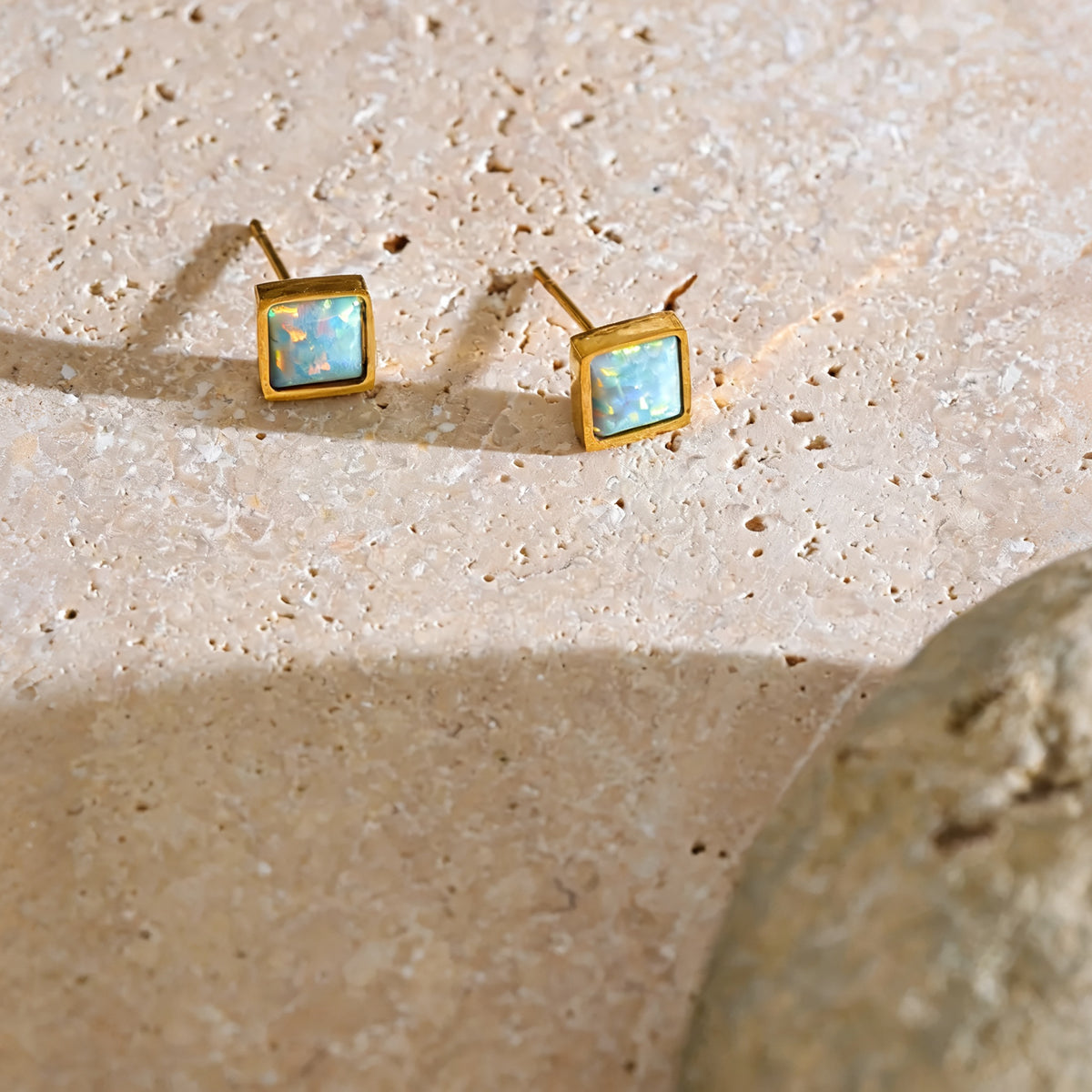 Tansy Stone Stud Earrings