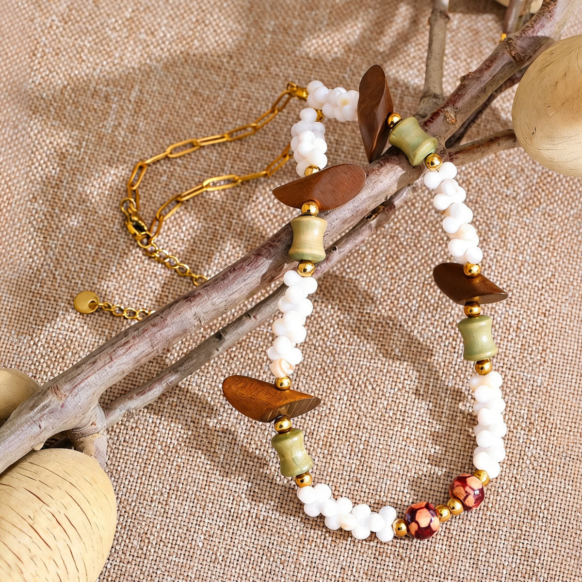 Meadow Shell Bead Necklace